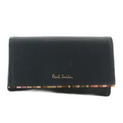 ポールスミス PAUL SMITH キーケース 三つ折り 4連 レザー マルチストライプ ロゴ 紺 ネイビー PWD541 /XZ ■GY18