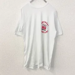 【値引き交渉OK！】古着 used　半袖プリントTシャツ　90s　ヴィンテージ　シングルステッチ　クルーネック　レトロデザイン　白　ホワイト　