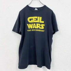 【値引き交渉OK！】古着 used 　フルーツオブザルーム　半袖プリントTシャツ　オマージュ　黒　ブラック　クルーネック　レトロデザイン　Mサイズ