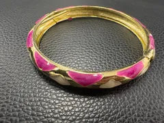 【ヴィンテージ】ピンク　ホワイト　バングル