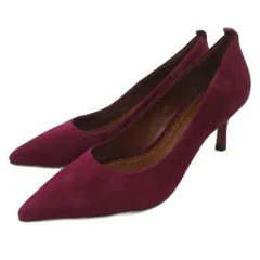 コーチ COACH パンプス シューズ ポインテッドトゥ ハイヒール 7C 24cm 紫 パープル /AE ■GY18