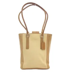 コーチ COACH 9429 トート ハンドバッグ 肩掛け キャンバス レザー 革 ロゴ ベージュ 茶 ブラウン /GV ■GY18