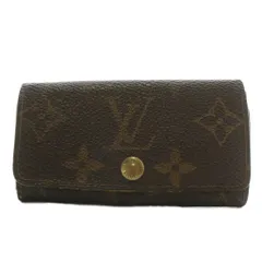 ルイヴィトン LOUIS VUITTON ミュルティクレ4 モノグラム キーケース 三つ折り 4連 PVC レザー 総柄 茶色 ブラウン /XZ ■OH ■GY11