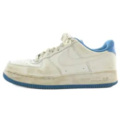ナイキ NIKE エアフォース1 ロー ホワイト ユニバーシティー ブルー Air Force 1 Low White University Blue スニーカー レザー ローカット US10 28cm 白 ホワイト 青 ブルー DR9867-101