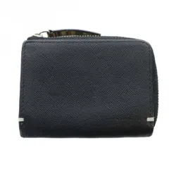 ポールスミス PAUL SMITH 小銭入れ コインケース レザー マルチストライプ L字ファスナー ロゴ 黒 ブラック ■GY18 /MQ