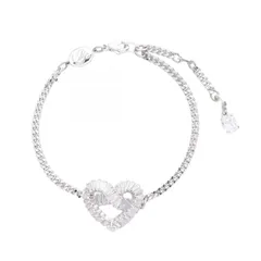 スワロフスキー SWAROVSKI ブレスレット Matrix ハート シルバー ステンレススチール Matrix ブレスレット シルバー レディース Used A