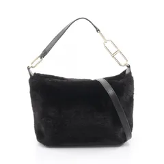 フルラ Furla ハンドバッグ TEIA-CROSSBODY ブラック レザー 2Wayショルダー レディース Used A