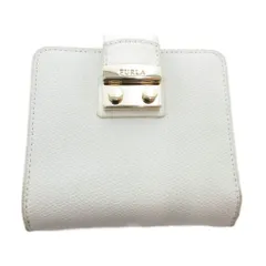 フルラ FURLA 二つ折り財布 小銭入れ ロゴ 白 ホワイト /JS ■GY18