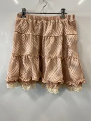 ピC151⚫︎axes femme⚫︎アクシーズファム⚫︎フレアスカート⚫︎レース⚫︎sizeM⚫︎ピンク