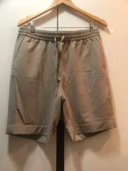 ベージュ色 ウエストゴム ハーフパンツ 新品