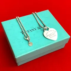 極 美品 箱 袋付き TIFFANY&Co. ティファニー リターントゥ ハートタグ ネックレス ロング シルバー925 ペンダント シルバー 1526c