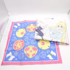 セーラームーン 一番くじ スカーフ ハンカチセット うさぎとルナのアートスカーフ 美少女戦士セーラームーン 変身ブローチ バンプレスト 月野うさぎ
