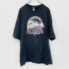 【値引き交渉OK！】古着 used　HARLEY DAVIDSON　ハーレーダビッドソン　半袖両面プリントTシャツ　黒　ブラック　2XLサイズ
