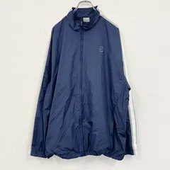 【値引き交渉OK！】古着 used　NIKE GOLF　ナイキゴルフ　フルジップナイロンジャケット　紺　ネイビー　XLサイズ