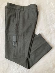 ルイヴィトン テープロゴ カーゴロゴ ロングパンツ RM241Q DFJ HPP42W サイズ48 カーキ 緑 ウール100%