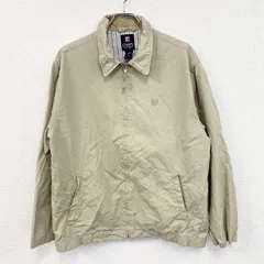 【値引き交渉OK！】古着 used　CHAPS　チャップス　ラルフローレン　ブルゾン/スイングトップ　刺ロゴ　ライトベージュ　Lサイズ
