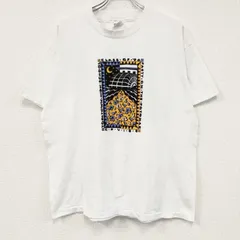 【値引き交渉OK！】古着 used　～90s　Hanes　ヘインズ　半袖プリントTシャツ　ヴィンテージ　シングルステッチ　白　ホワイト　XLサイズ