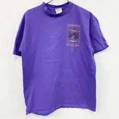 【値引き交渉OK！】古着 used　90s　ONEITA　オニータ　半袖プリントTシャツ　シングルステッチ　USA製　紫　パープル　Lサイズ
