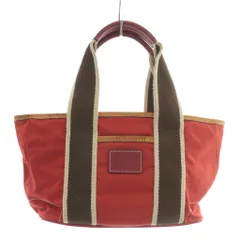 コーチ COACH ハンプトンズ ウィークエンド ハンドバッグ トート ミニ ナイロン ロゴ 赤 レッド 6260 /XZ ■GY11