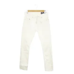 ディーゼル DIESEL THOMMER デニムパンツ ジョグジーンズ テーパード ストレッチ ダメージ加工 刺繍 ロゴ W26 白 ホワイト /MN20 ■GY18