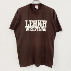 【値引き交渉OK！】古着 used　80s～　JERZEES　ジャージーズ　半袖プリントTシャツ　シングルステッチ　茶　ブラウン　XLサイズ