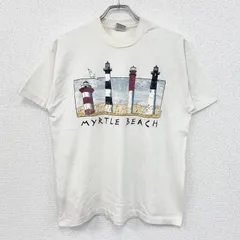 【値引き交渉OK！】古着 used　80s～　FRUIT OF LOOM　半袖プリントTシャツ　ヴィンテージ　シングルステッチ　白　ホワイト　Lサイズ