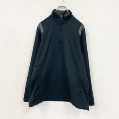 【値引き交渉OK！】古着 used　NIKE　ナイキ　ハーフジップナイロンジャケット　黒　ブラック　Lサイズ