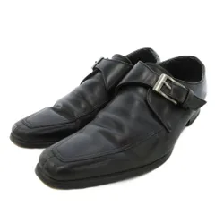 リーガル REGAL ドレスシューズ モンクストラップ 24.5cm 黒 ブラック スクエアトゥ /UO
