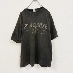 【値引き交渉OK！】古着 used　90s　LYNN＆ME　半袖プリントTシャツ　ヴィンテージ　シングルステッチ　茶色　ブラウン　XLサイズ