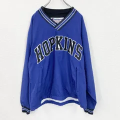 【値引き交渉OK！】古着 used　90s　Champion　チャンピオン　プルオーバーナイロンジャケット　ヴィンテージ　青　ブルー　Mサイズ