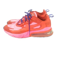 ナイキ NIKE Air Max 270 React AO4971-600 エア マックス 270 リアクト スニーカー ミドルカット 26cm ピンク オレンジ レースアップ /AO8 ■GY99