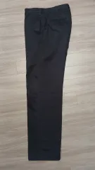 ユニクロ ダークグレー ストレート チノコットン パンツ ウエスト 79cm VL2 コットン 厚み