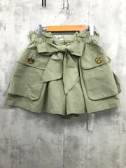 LANVIN ランバン 3636412 ウエストリボン カーゴ ショート ハーフ パンツ size38/グリーン ■■◎レディース