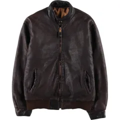 古着 Roots 中綿入り レザーブルゾンタイプ カナダ製 メンズL相当 ヴィンテージ/eaa611108