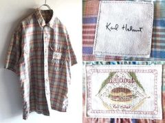 Karl Helmut カールヘルム パッチワーク 再構築 オープンカラーシャツ 
