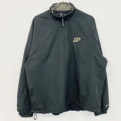 【値引き交渉OK！】古着 used　NIKE GOLF　ナイキゴルフ　プルオーバージャケット　ハーフジップ　黒　ブラック　XLサイズ