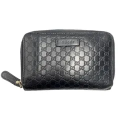 ☆☆GUCCI グッチ レザー 449423 ブラック ラウンドファスナー財布