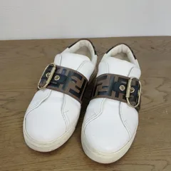FENDI スニーカー ズッカ柄 ローカット ホワイト 36 フェンディ