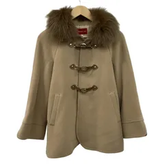 アプワイザーリッシェ コート サイズ1 S レディース美品  - ベージュ 七分袖/フォックス/ターンロック/ファー着脱可/秋/冬