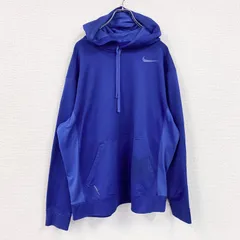 【値引き交渉OK！】古着 used　NIKE　ナイキ　スウェットパーカー/フーディー　青　ブルー　XLサイズ