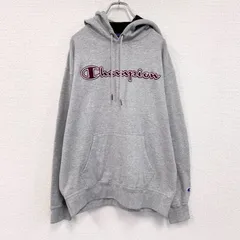 【値引き交渉OK！】古着 used　Champion　チャンピオン　スウェットパーカー/フーディー　グレー　Lサイズ