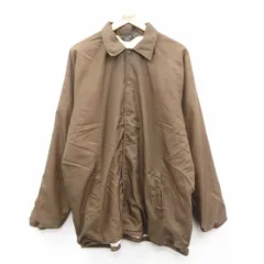 XL/古着 シアーズ 長袖 ナイロン ジャケット メンズ 80年代 80s ラグラン 茶 25dec16