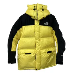 THE NORTH FACE(ノースフェイス) ダウンジャケット サイズM メンズ美品  - イエロー×黒 長袖/ジップアップ/フード着脱可/冬
