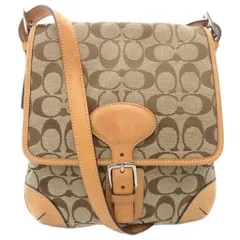 コーチ COACH ショルダーバッグ シグネチャー キャンバス レザー ベージュ 6079 /AE ■GY18