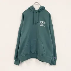 【値引き交渉OK！】古着 used　champion　チャンピオン　スウェットパーカー/フーディー　緑　グリーン　Mサイズ