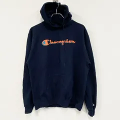 【値引き交渉OK！】古着 used　champion　チャンピオン　スウェットパーカー/フーディー　黒　ブラック　Lサイズ