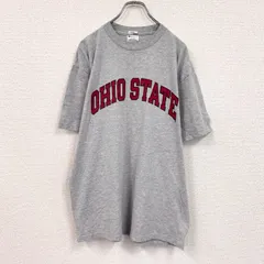 【値引き交渉OK！】古着 used　Champion　チャンピオン　半袖プリントTシャツ　灰色　グレー　Lサイズ