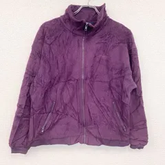 【値引き交渉OK！】古着 used　～90s　LANDS’END　フリースジャケット/ボアジャケット　ヴィンテージ　紫　パープル　Mサイズ