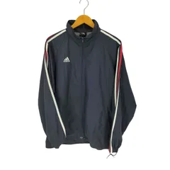 アディダス adidas 00S スリーストライプ パフォーマンスロゴ刺繍 ジップアップ ナイロンジャケット メンズ import：L 