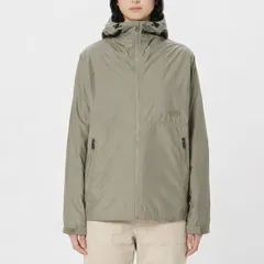 THE NORTH FACE COMPACT JACKET ザノースフェイス コンパクトジャケット ナイロンジャケット マウンテンパーカ ジップアップ ロゴ刺繍 ベージュ系 レディース NPW72230